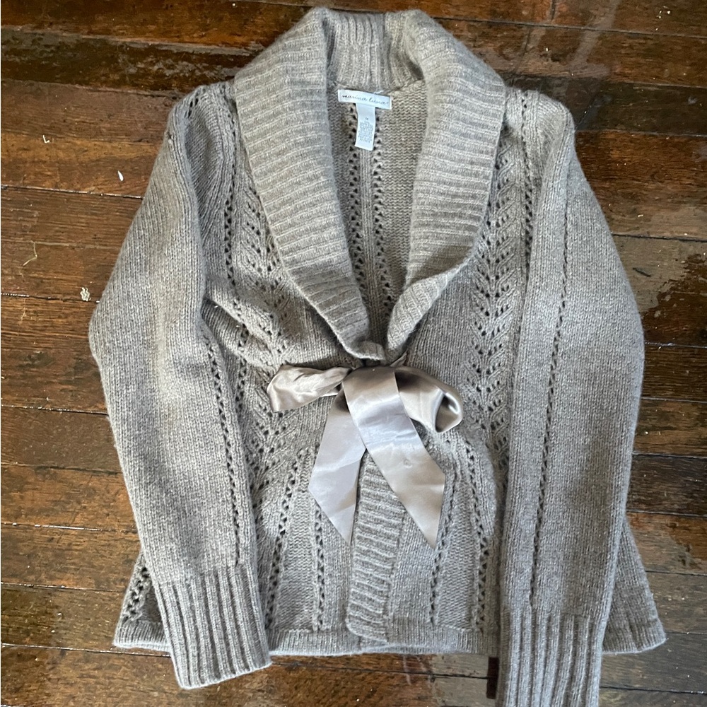 Vintage Wool Tie-Front Cardigan